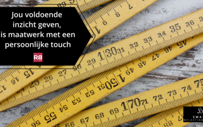 Jou voldoende inzicht geven is maatwerk met een persoonlijke touch