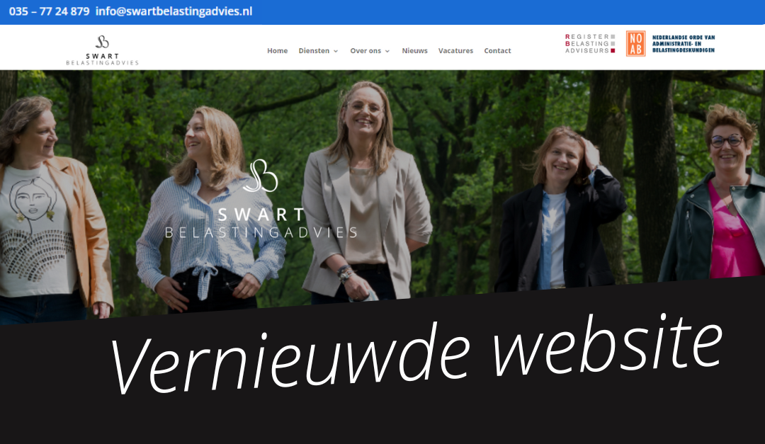 Vernieuwde website