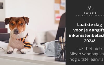 Laatste dag voor je belastingaangifte 2024!